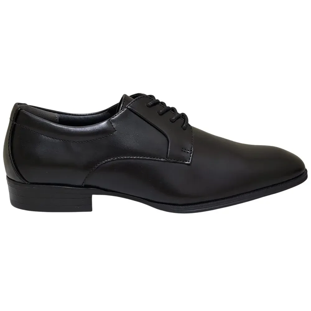 Alfani Men plain Toe Derby Oxfords Andrew Size US 9M Black Faux Leather